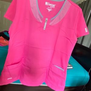 Greys Anatomy pink scrub set